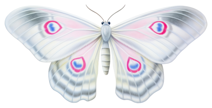PNG Elegant butterfly with vibrant patterns
