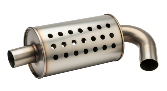Isolated Car Muffler