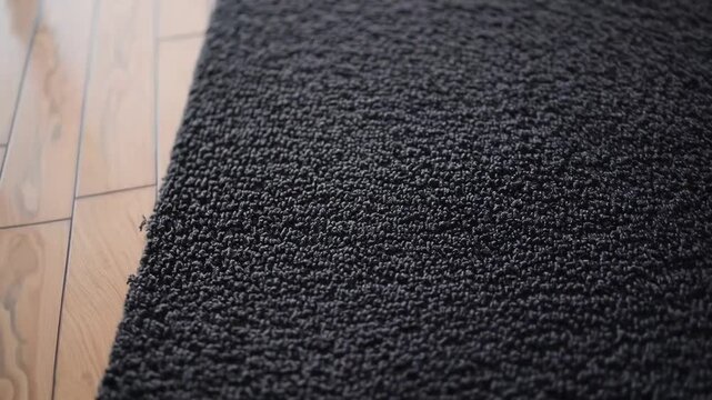 Top Down Perspective of Dark Colored Floor Runner for High Foot Traffic Zones Like Entrances