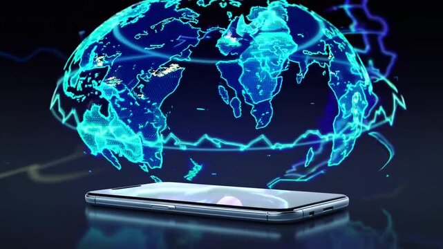 Smart Phone and Data with Digital Hologram World