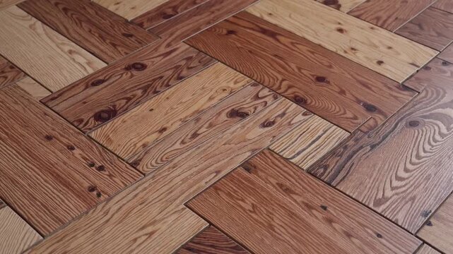 collection of wooden floor covering samples ranging from light to dark tones for product cataloging
