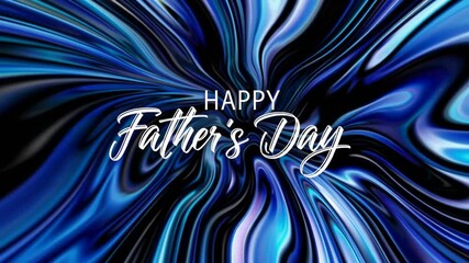 Contented Paternal Figures day wording for calligraphic card Contented Paternal Figures day ebony and azure wording for calligraphic salutation card