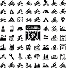 Fototapeta premium Collection of science and medical icons