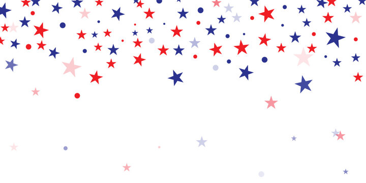 red and blue stars background icon. vector design for happy new year, 4th of july border, independence day, labor day, party, event, greeting card, poster and website. illustration and transparent PNG