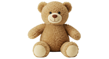 Isolated Plush Teddy Bear Sitting