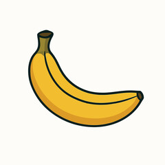  Fresh Ripe Banana Fruit Illustration 