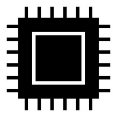 Processeur vector icon