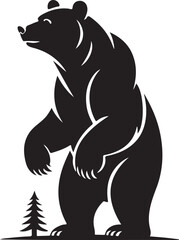 vector illustration of bear