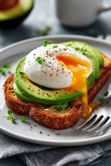 Fried egg in this high-end food photography