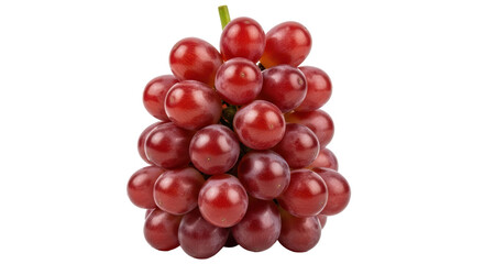 Isolated Bunch of Red Grapes