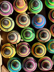 colorful pottery