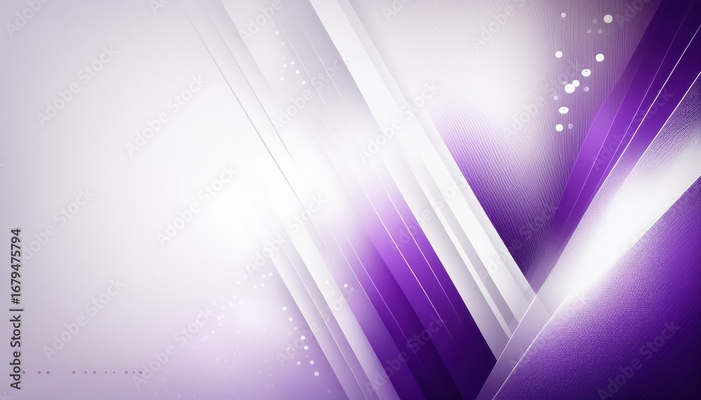 Sticker futuristic purple gradient abstract with glowing diagonal light streaks and digital circuit pattern 