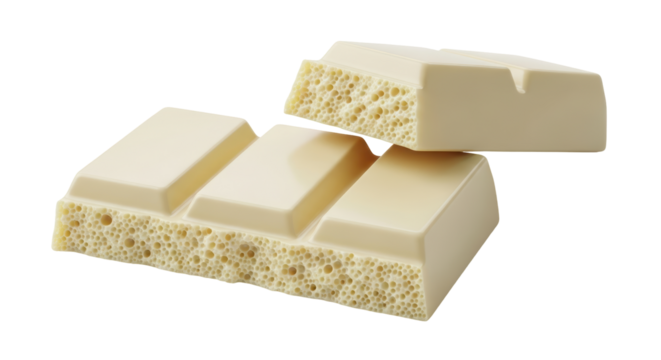 Isolated Aerated Chocolate