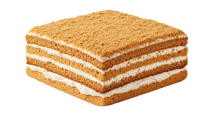 Isolated Honey Layer Cake