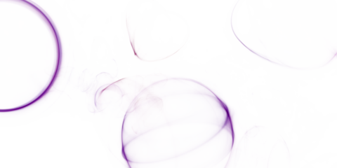 Organische violett leuchtende Zellstruktur, blasenförmige Viren & Bakterien in mikroskopischen Detailaufnahmen für Forschung & Wissenschaft, Biologie, Gesundheit, Infektion, Immunsystem, Medizin