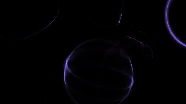 Organische violett leuchtende Zellstruktur, blasenf&ouml;rmige Viren & Bakterien in mikroskopischen Detailaufnahmen f&uuml;r Forschung & Wissenschaft, Biologie, Gesundheit, Infektion, Immunsystem, Medizin