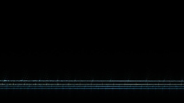 linienf&ouml;rmige blaue digitale Datenstruktur &ndash; dynamische Visualisierung von Forschung, Technologie und moderner Wissenschaft in zukunftsweisendem Design, Wachstum, Datenfluss, Fortschritt