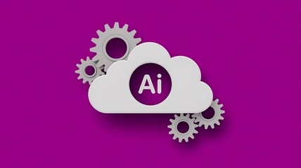 Ai cloud computing machine learning and automation technology concept