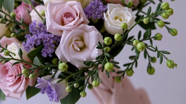 Arrangement of Exquisite and Delicate Blossoms and Flowers