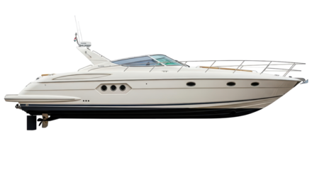 Isolated Luxury Yacht