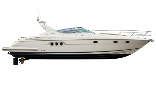 Isolated Luxury Yacht