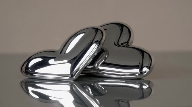 graph of Two Metallic Heart-Shaped Forms