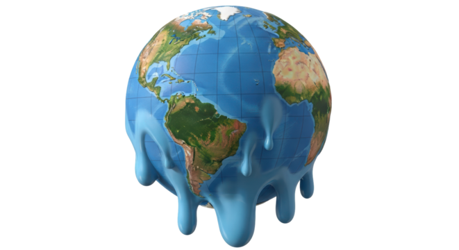 Isolated Melting Earth