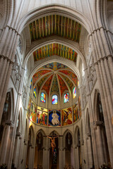 Fototapeta premium Almudena Catherdal, Madrid, Spain