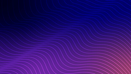 Abstract Gradient Background with Flowing Wave Line Patterns in Blue, Purple, and Pink Tones for Modern Design