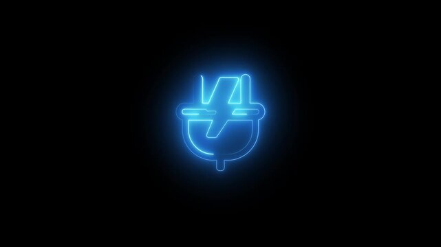 electricity icon animated. Electric plug sign