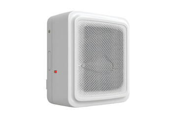 Obraz premium Square white speaker with a textured front