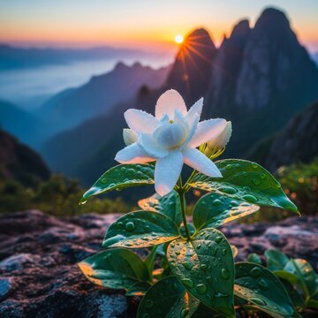 jasmine flowers grow on the hill