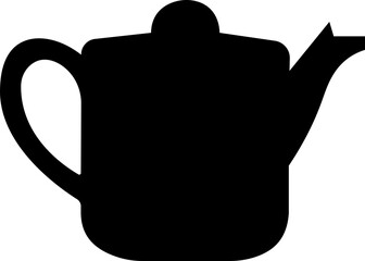 Tea pots, vector silhouette , Kettle teapot teapot glyph icon TEAPOT SILHOUETTE 