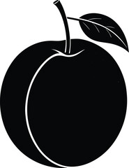 A vibrant vector illustration of a fresh, red apple with a green leaf, perfect for conveying a healthy and organic diet