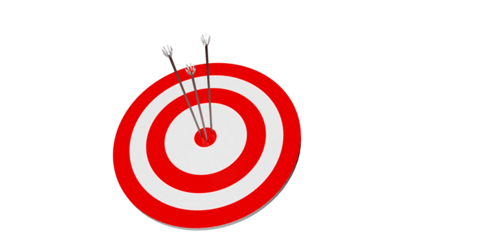 Target with arrow target focus symbol sign shoting target goal achieve