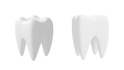 3D Rendered Molar Tooth Model for Dental Study and Healthcare 