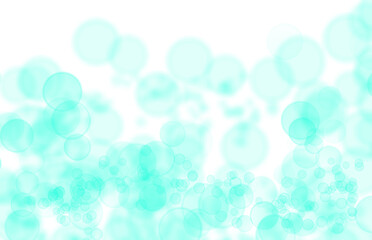 Mint Aqua Bokeh Circles Soft Pastel Abstract Texture