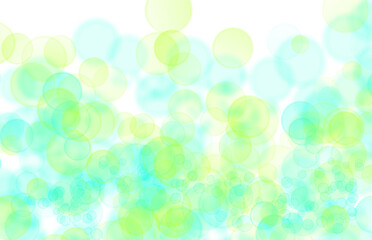 Fresh Mint and Aqua Bokeh Circles Soft Pastel Abstract Background
