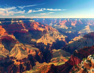Grand Canyon panorama at sunrise