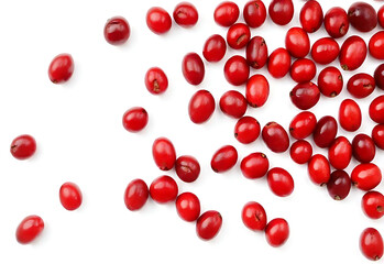 Isolated, juicy red pomegranate seeds, a healthy and fresh sweet fruit