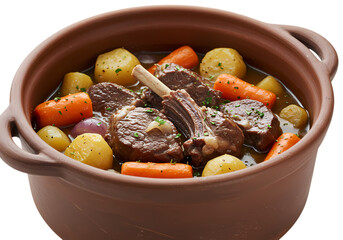 Hearty Lamb Stew in Rustic Pot: A Culinary Delight