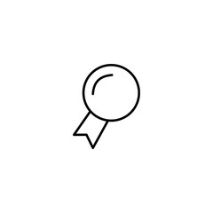 Award Trophy Icon with representing Achievement and Victory in a Minimalist Design with Clean Lines. Pixel-Perfect Precision and Editable Strokes for UI/UX Vector Icons