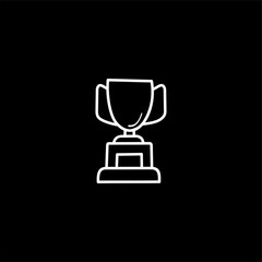 Award Trophy Icon with representing Achievement and Victory in a Minimalist Design with Clean Lines. Pixel-Perfect Precision and Editable Strokes for UI/UX Vector Icons