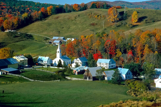 East Corinth,  Vermont During autumn or fall colors