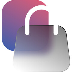 Business E-Commerce Icon with glass style