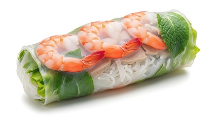 Shrimp Spring Rolls, Fresh and Delicious.