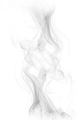 grey smoke on white background