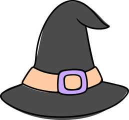 Witch Hat Cartoon Illustration
