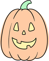 Cute Cartoon Pumpkin for Halloween