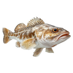 Naklejka premium fish with a distinctive large head and lengthy fins, isolated on transparent background